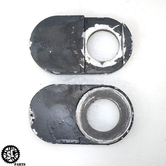 06 07 SUZUKI GSXR 600 750 REAR AXLE BLOCKS CHAIN ADJUSTER S37