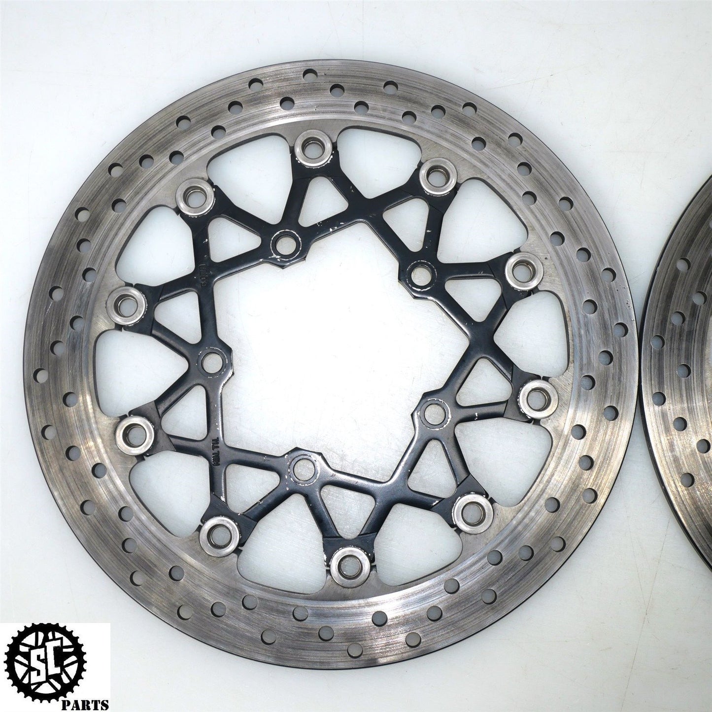 07 08 SUZUKI GSXR 1000 FRONT BRAKE ROTORS DISC S57