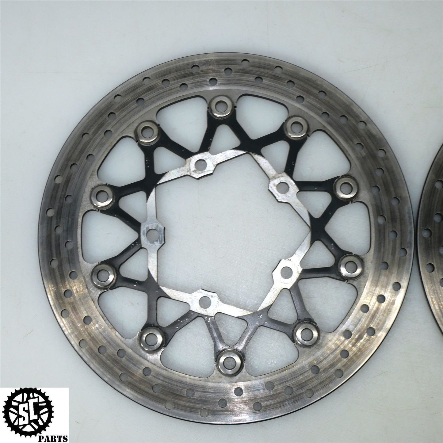 07 08 SUZUKI GSXR 1000 FRONT BRAKE ROTORS DISC S57