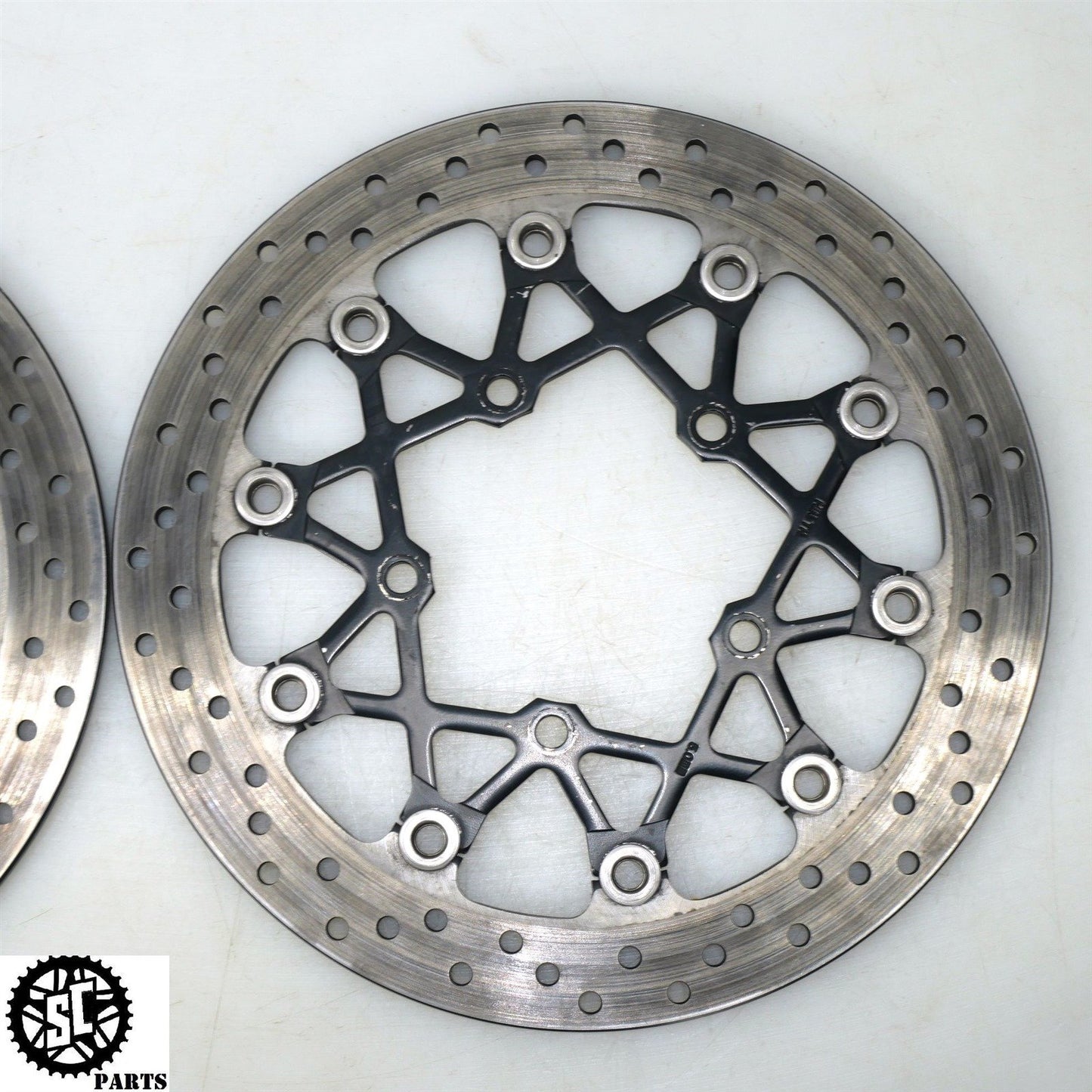 07 08 SUZUKI GSXR 1000 FRONT BRAKE ROTORS DISC S57