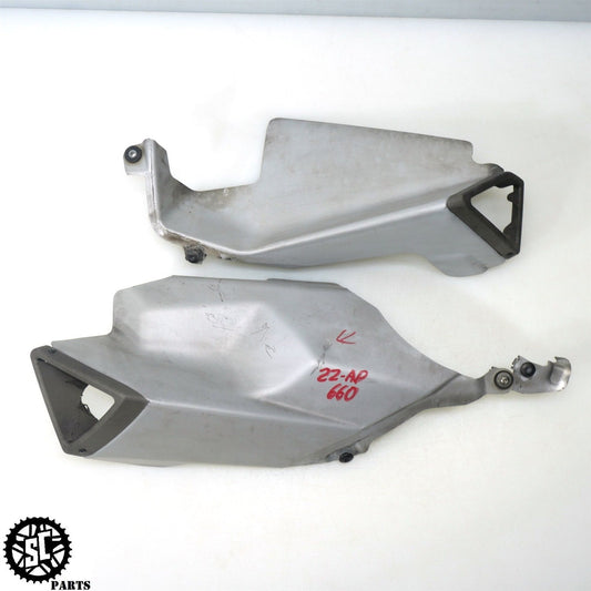 21-23 APRILIA RS660 EXHAUST HEAT SHIELD LEFT RIGHT MUFFLER COVER A08