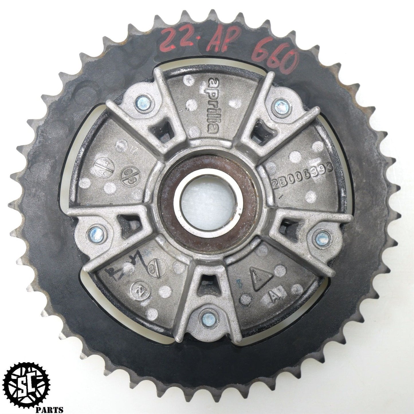 21-23 APRILIA RS660 REAR SPROCKET HUB 2B006393 A08