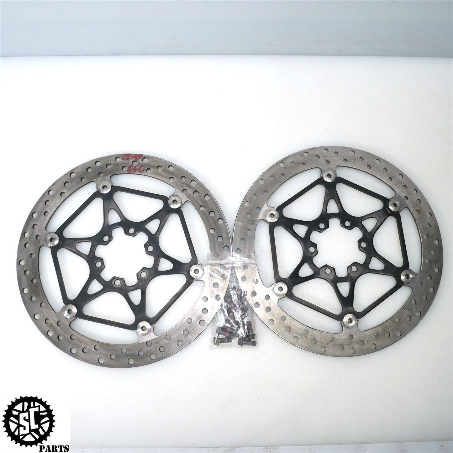21-23 APRILIA RS660 FRONT BRAKE DISC ROTORS B044279 B044280 A08