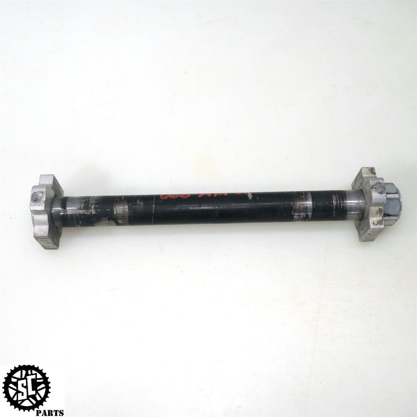 2010 KTM 990 ADVENTURE R REAR WHEEL AXLE BOLT ADJUSTER BLOCKS KT10