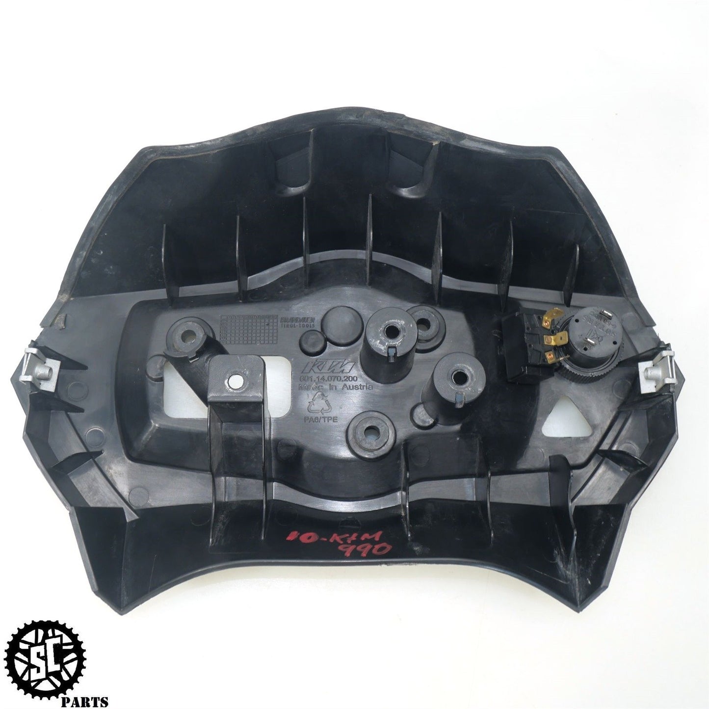 2010 KTM 990 ADVENTURE R SPEEDOMETER BRACKET INSTRUMENT COVER 60114070200 KT10