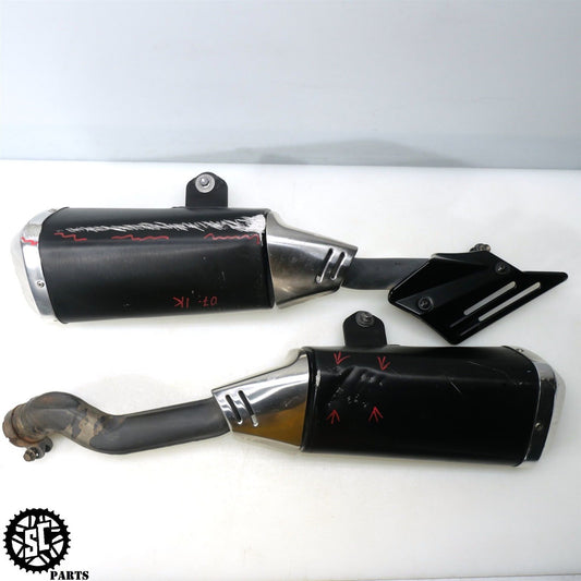 07 SUZUKI GSXR 1000 SLIP ON EXHAUST PIPE MUFFLER HEAT SHIELD S73