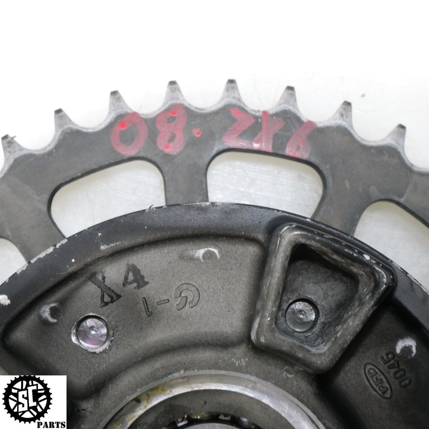 07 08 KAWASAKI NINJA ZX6R REAR SPROCKET HUB K54