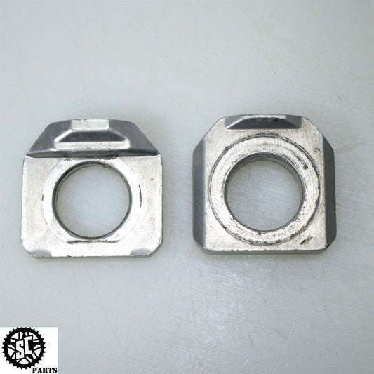 08 09 SUZUKI GSXR 600 REAR AXLE BLOCKS CHAIN ADJUSTER S45