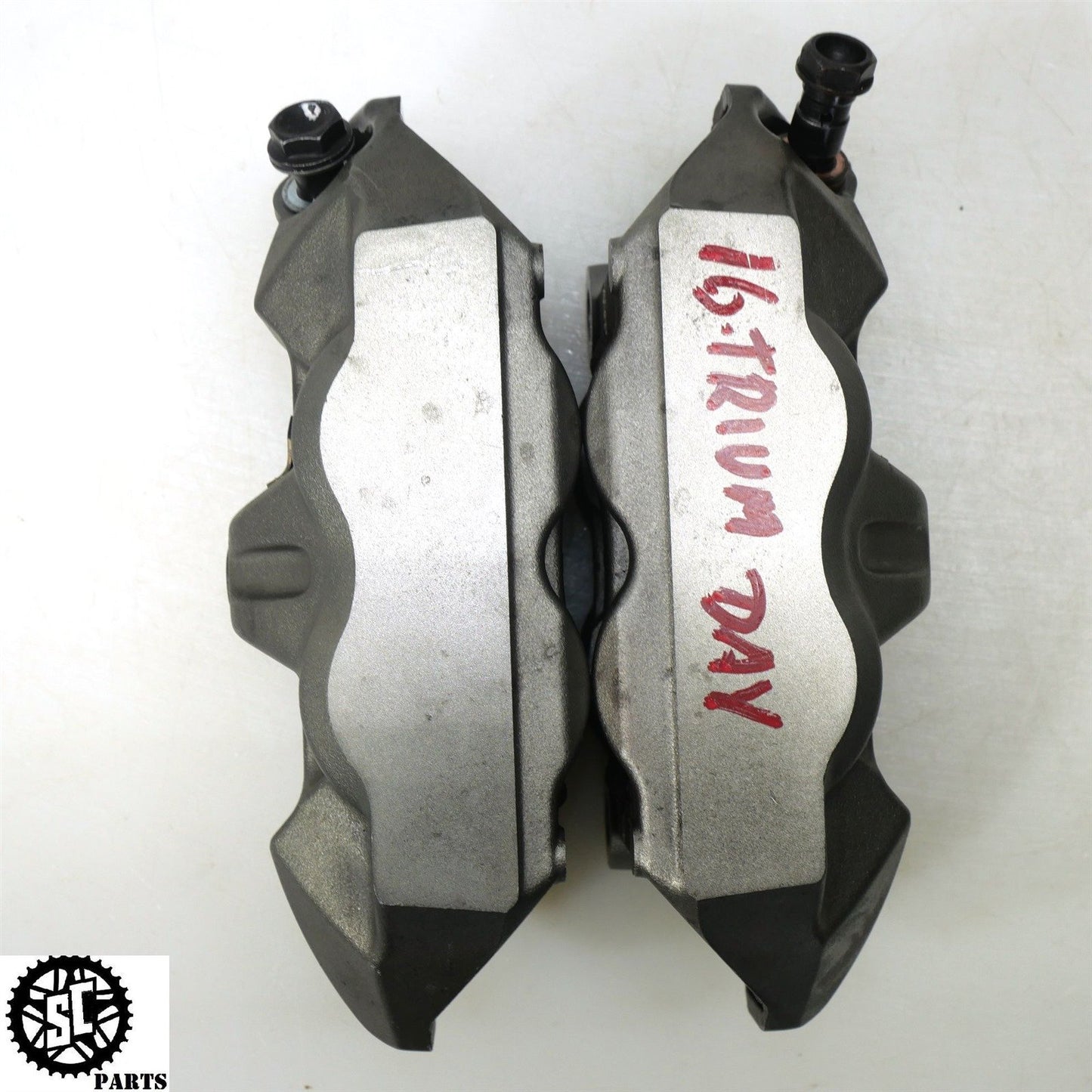 13-17 TRIUMPH DAYTONA 675 R FRONT BRAKE CALIPERS BREMBO T31