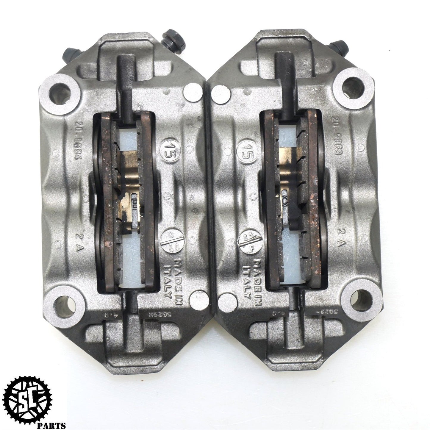 13-17 TRIUMPH DAYTONA 675 R FRONT BRAKE CALIPERS BREMBO T31