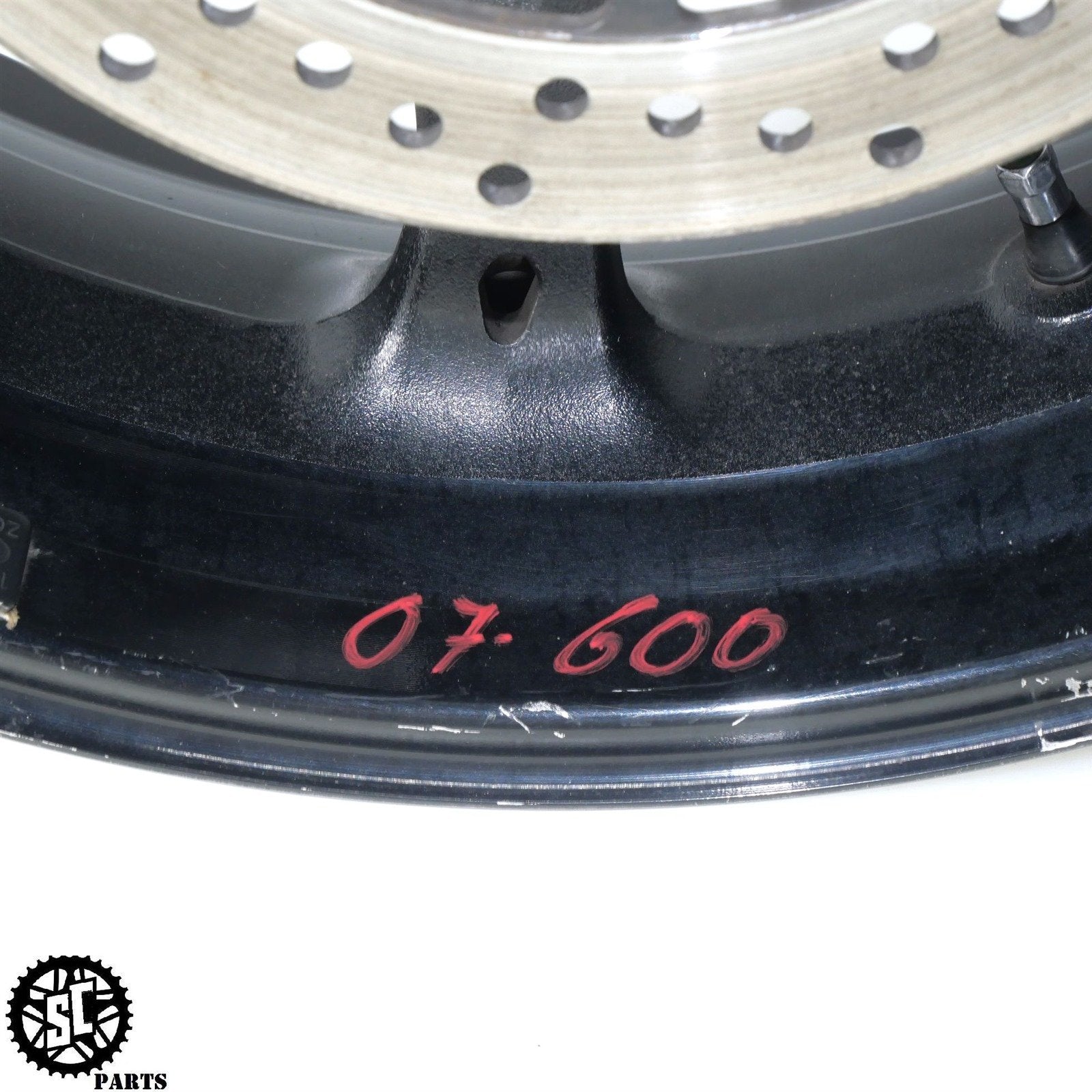2007 SUZUKI GSXR 600 REAR WHEEL RIM STRAIGHT S71 – SALVAGECYCLEPARTS