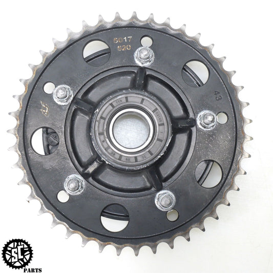 2008 SUZUKI GSXR 600 REAR HUB DRIVEN SPROCKET 5017 520 43T S54