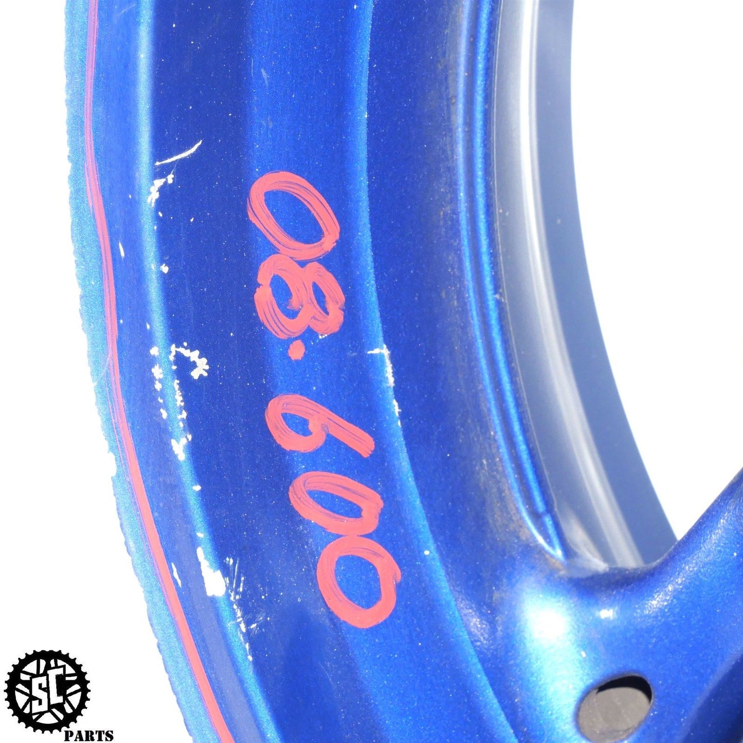 2008 SUZUKI GSXR 600 REAR WHEEL RIM BEND S54