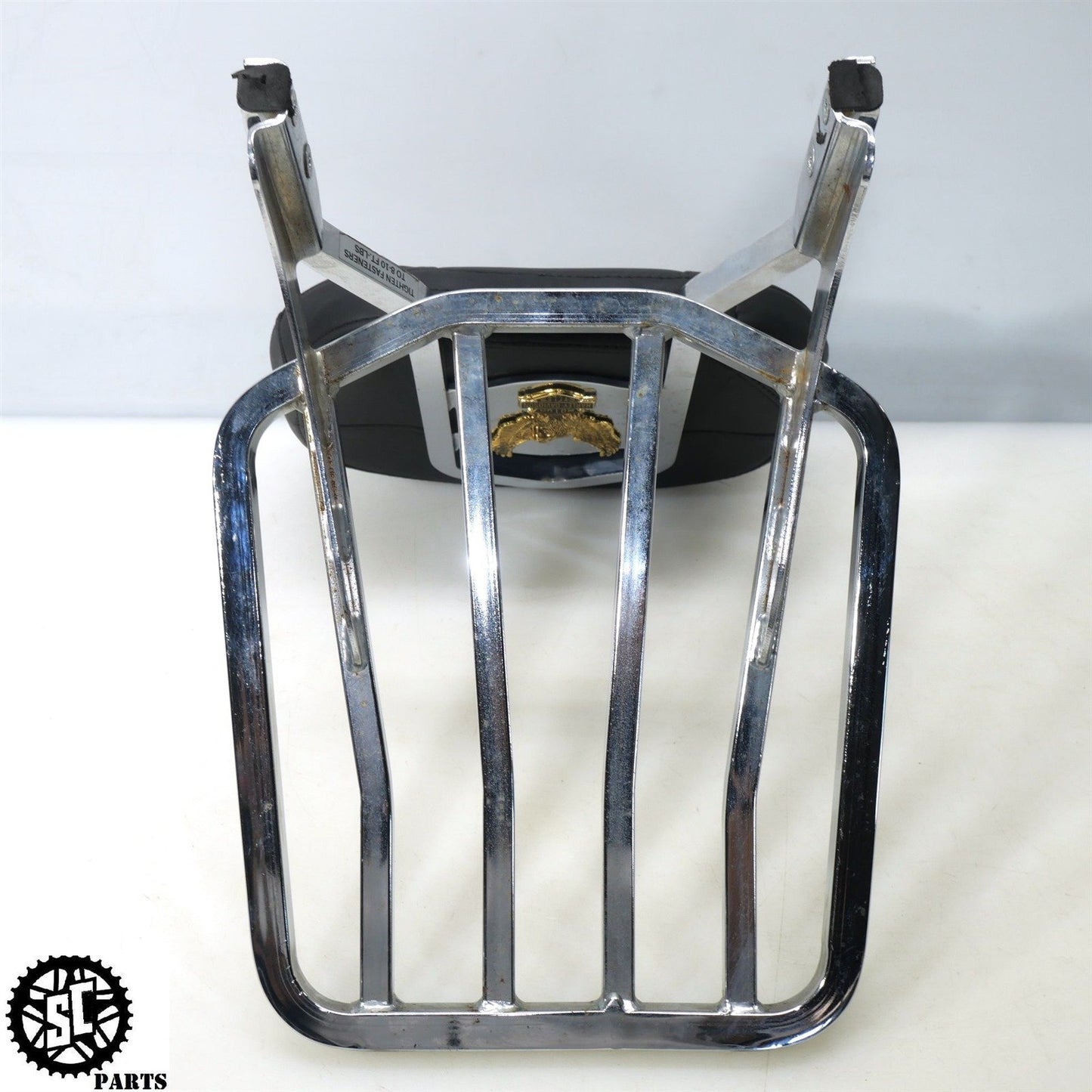 2001 HARLEY DAVIDSON SOFTAIL FAT BOY REAR PASSENGER BACK REST LUGGAGE RACK HD19