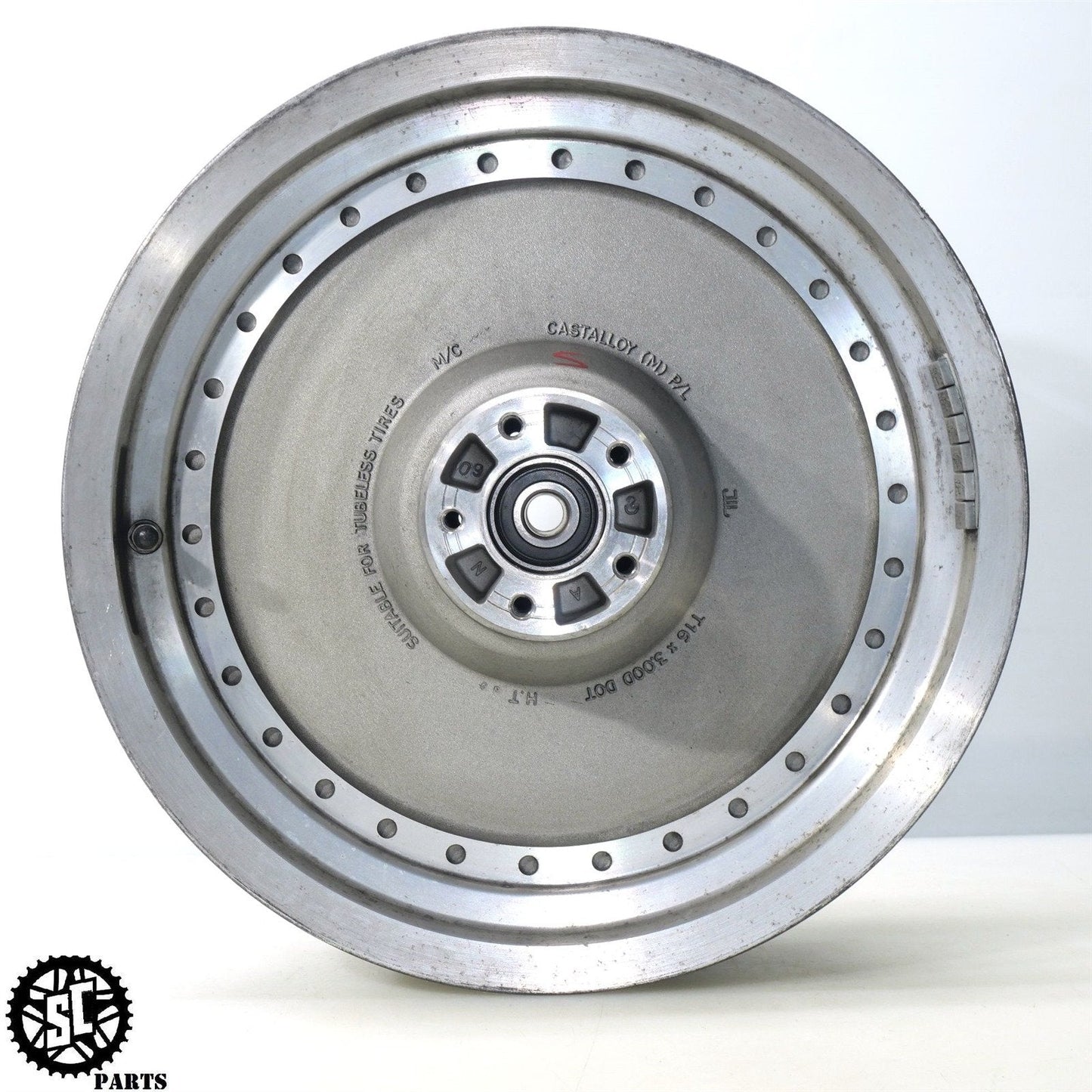 2001 HARLEY DAVIDSON SOFTAIL FAT BOY FLSTF REAR WHEEL RIM STRAIGHT 16X3 HD19