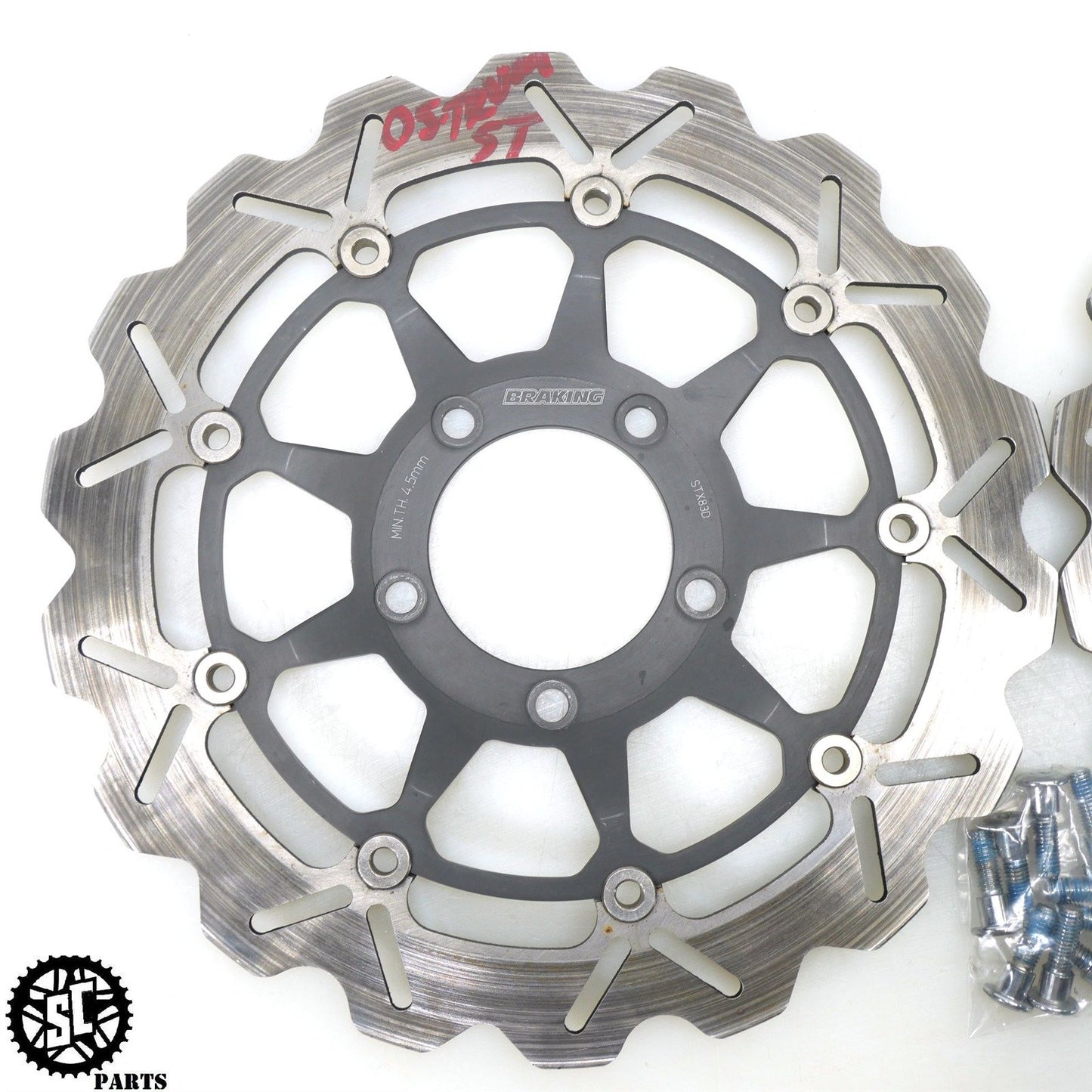 2005-2007 TRIUMPH SPEED TRIPLE 1050 FLOATING WAVE FRONT BRAKE ROTOR STX83D T33