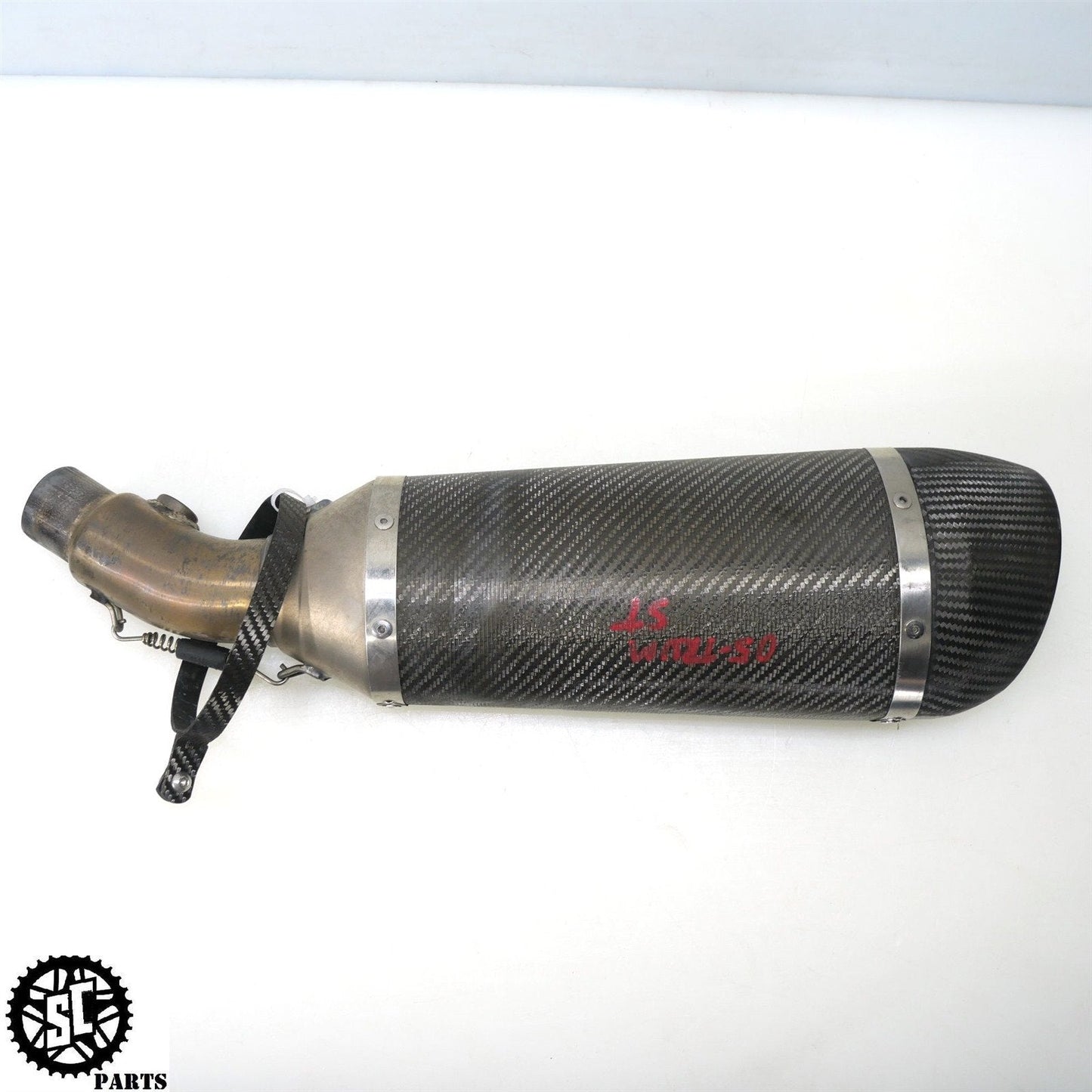 2005-2007 TRIUMPH SPEED TRIPLE 1050 LEO VINCE CARBON FIBER SLIP ON EXHAUST PIPE