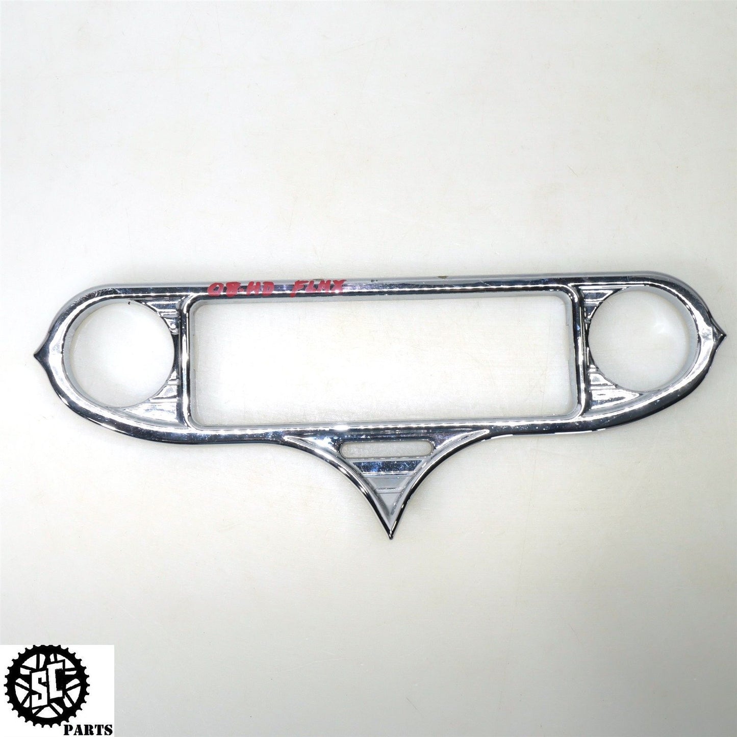 2008 HARLEY DAVIDSON STREET GLIDE STEREO DASH COVER CHROME BEZEL HD57