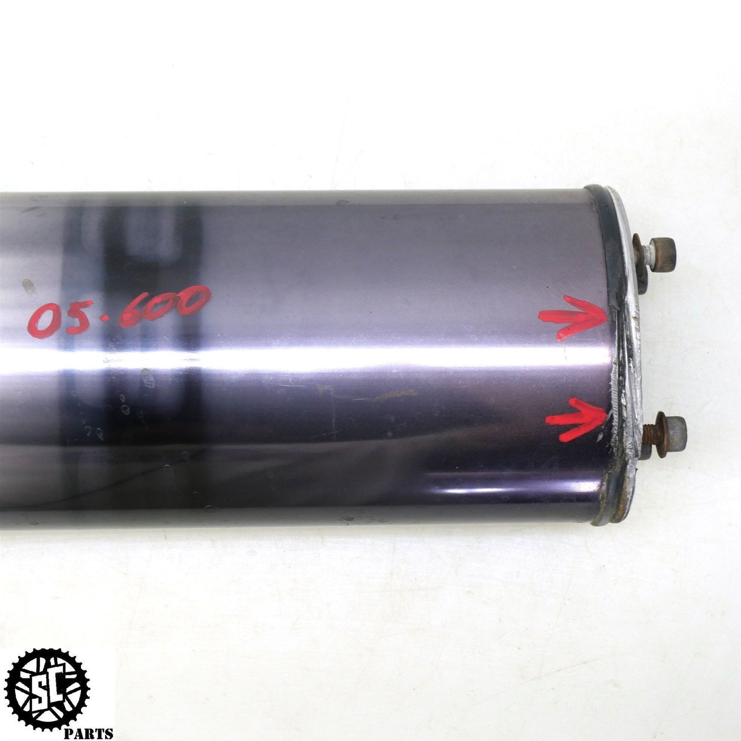 2004 2005 SUZUKI GSXR 600 MICRON BOLT ON SLIP ON EXHAUST PIPE MUFFLER S51