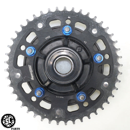 07-08 SUZUKI GSXR 1000 REAR HUB SUPERSPROX SPROCKET DRIVEN NUTS 520 45T S52