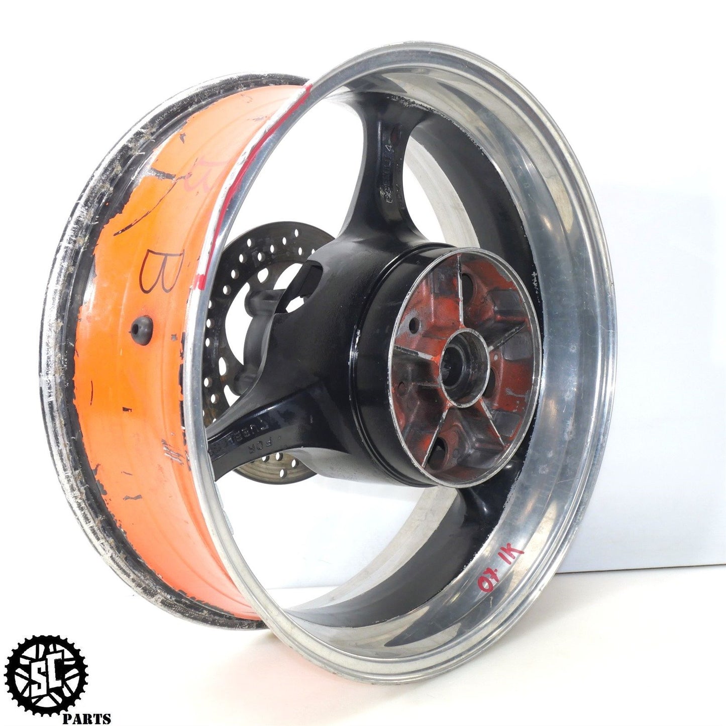 2007 2008 SUZUKI GSXR 1000 REAR WHEEL RIM SB S72