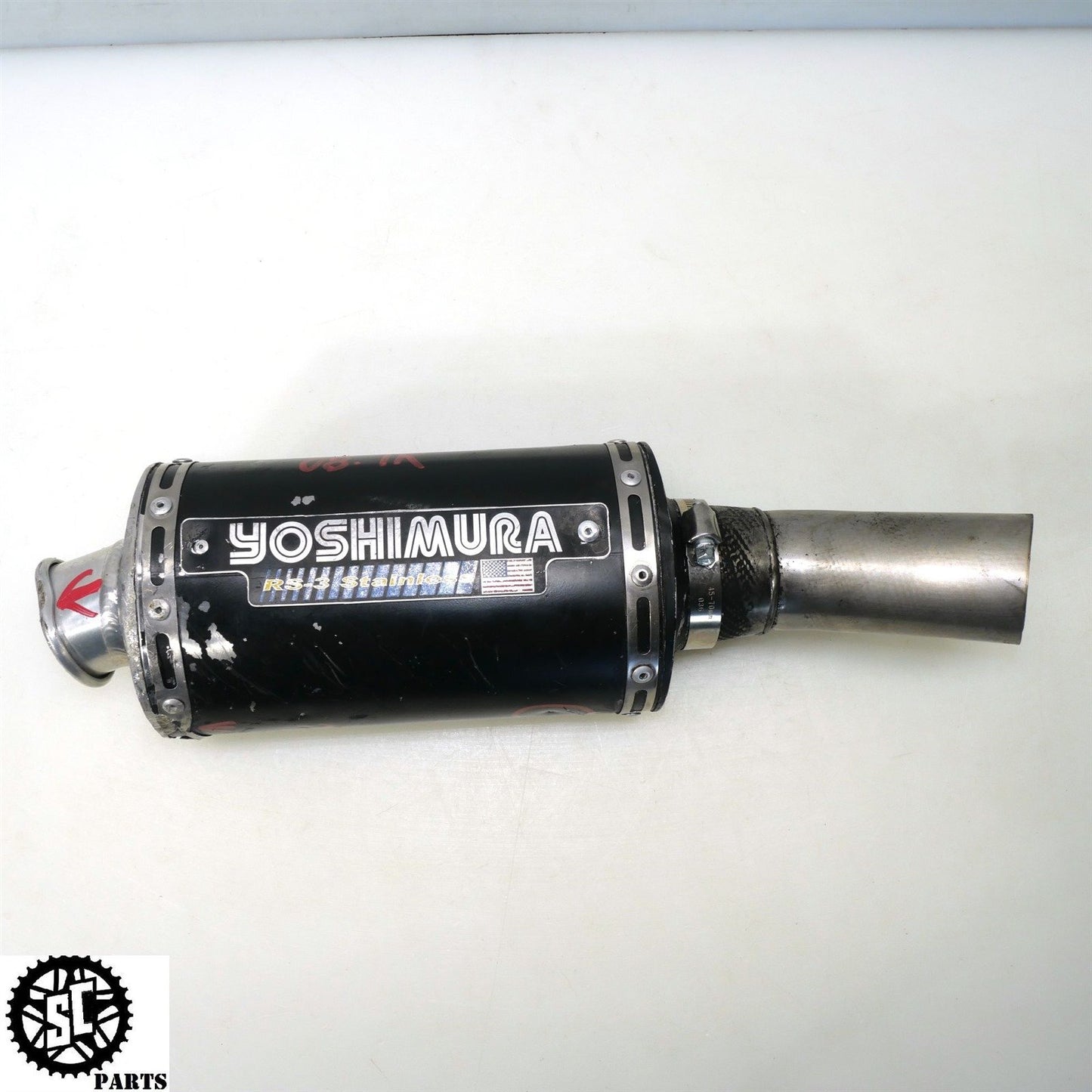 2007 2008 SUZUKI GSXR 1000 YOSHIMURA SLIP ON EXHAUST PIPE MUFFFLER S72