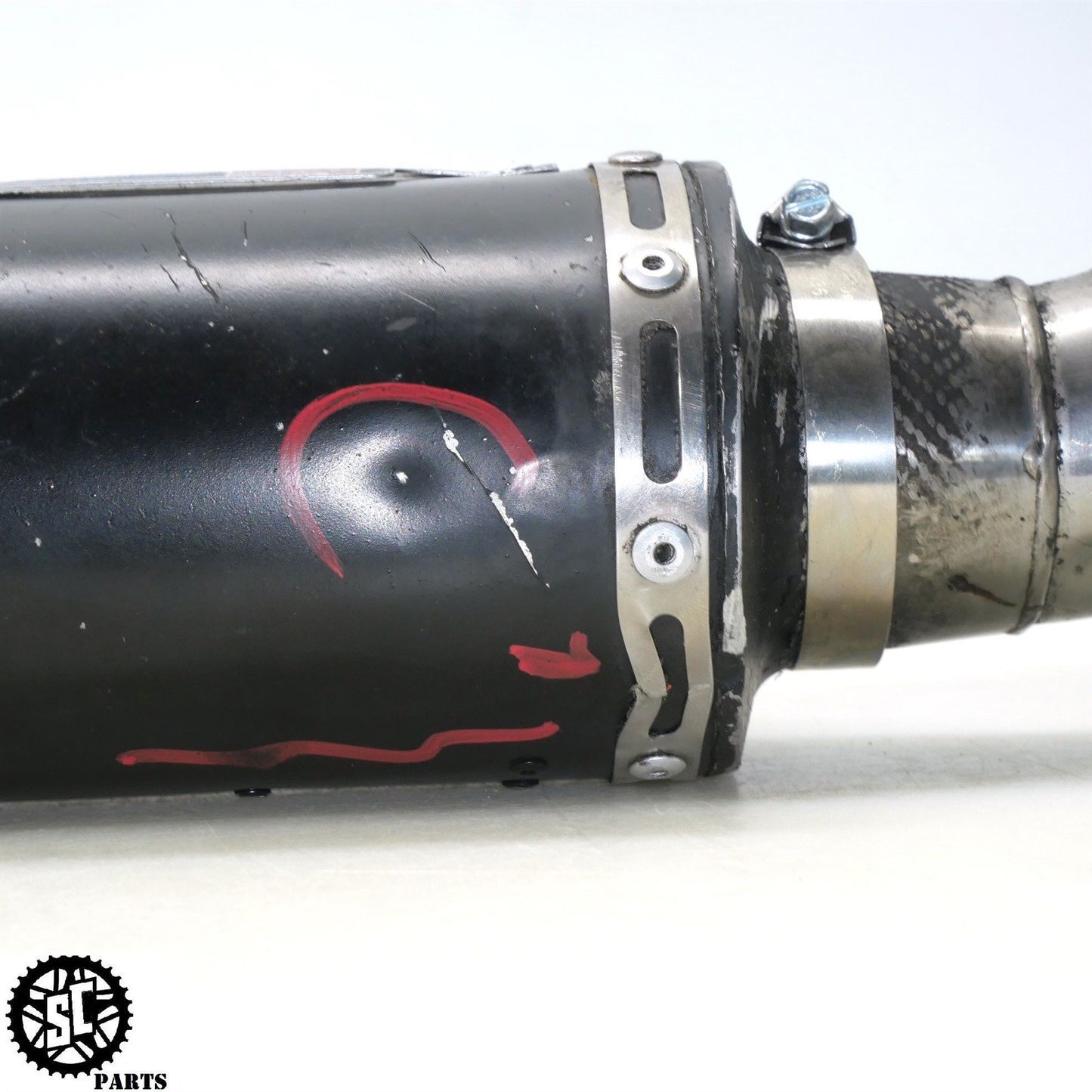 2007 2008 SUZUKI GSXR 1000 YOSHIMURA SLIP ON EXHAUST PIPE MUFFFLER S72