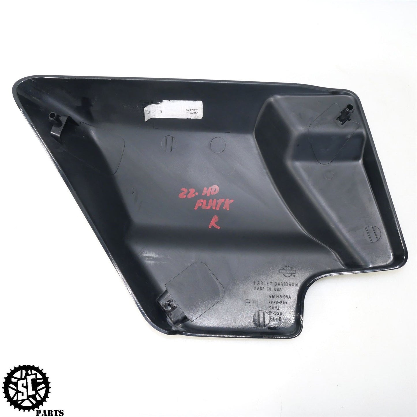 2022 HARLEY DAVIDSON ULTRA LIMITED FRAME SIDE COVER FAIRING BLACK HD36
