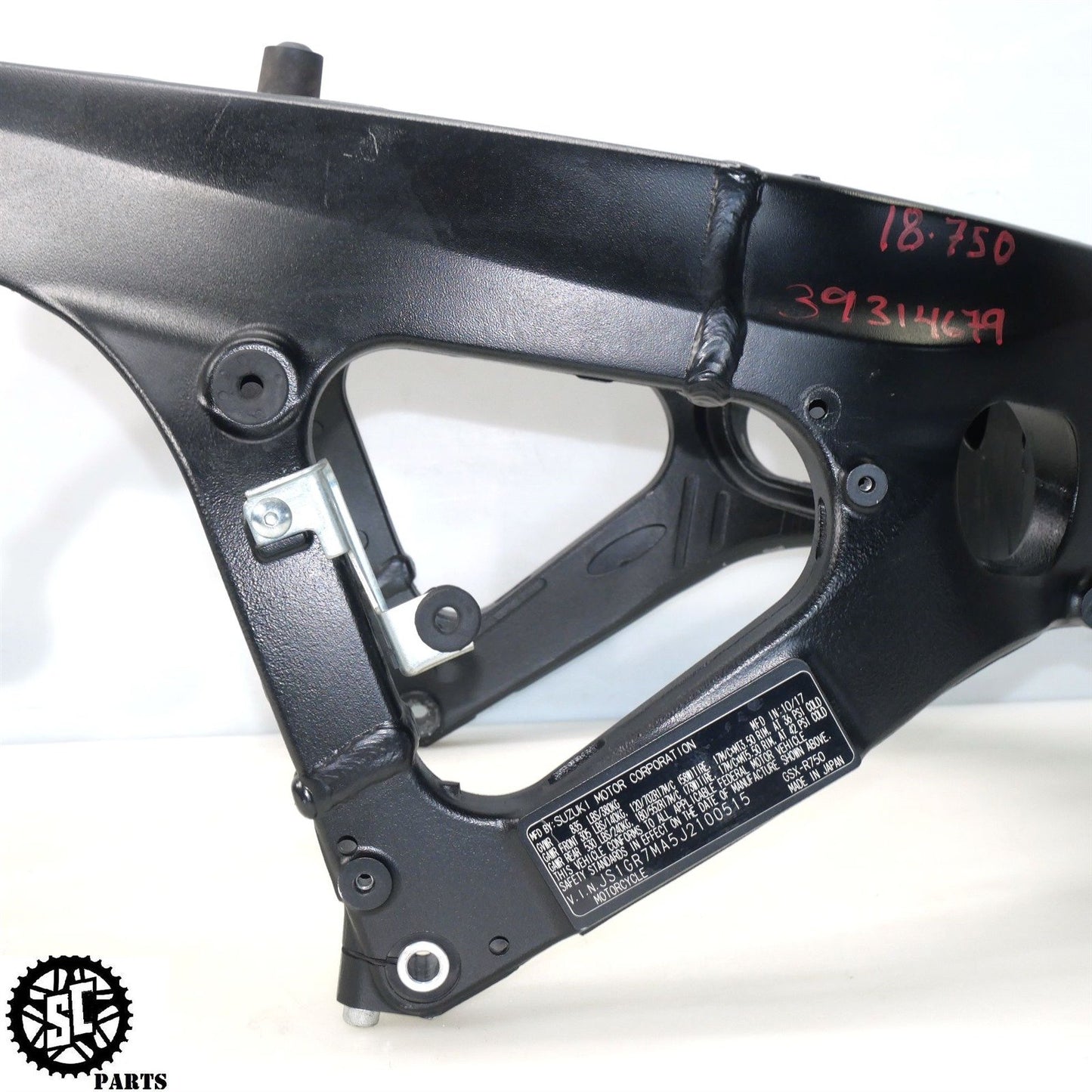 2018 SUZUKI GSXR 600 750 FRAME CHASSIS *S* S76