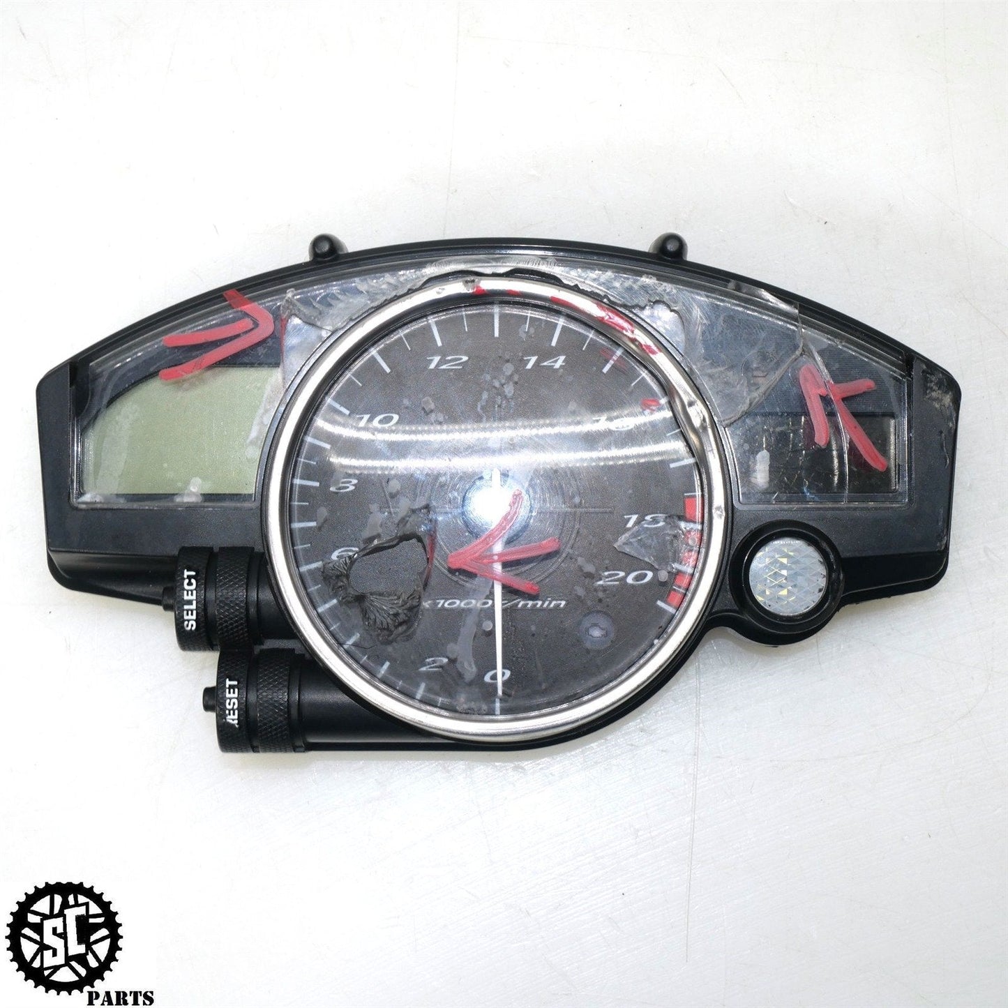 2007 06 07 YAMAHA YZF R6 SPEEDOMETER INSTRUMENT GAUGE CLUSTER Y25