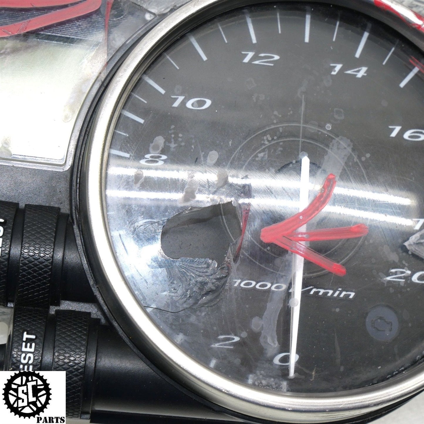 2007 06 07 YAMAHA YZF R6 SPEEDOMETER INSTRUMENT GAUGE CLUSTER Y25