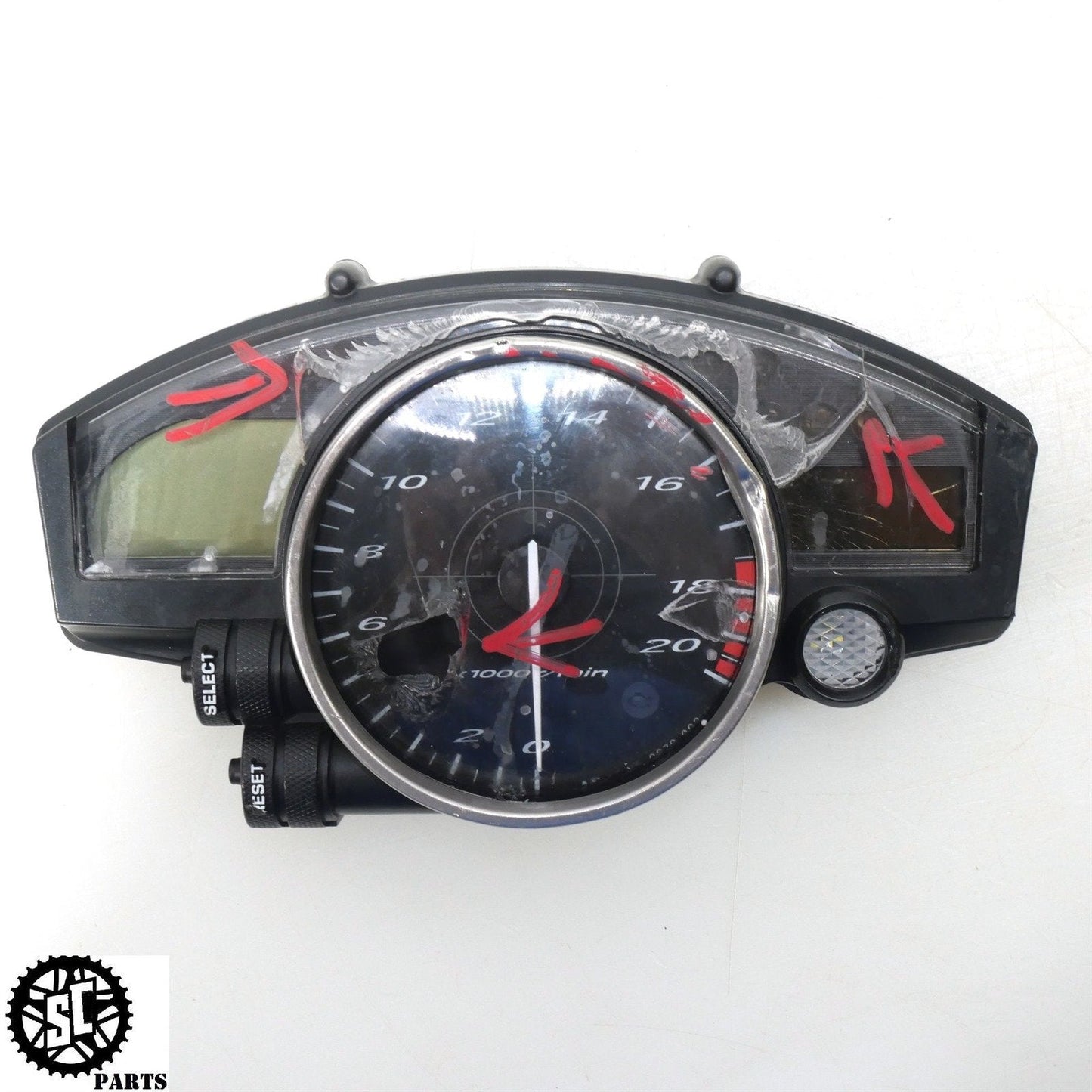 2007 06 07 YAMAHA YZF R6 SPEEDOMETER INSTRUMENT GAUGE CLUSTER Y25