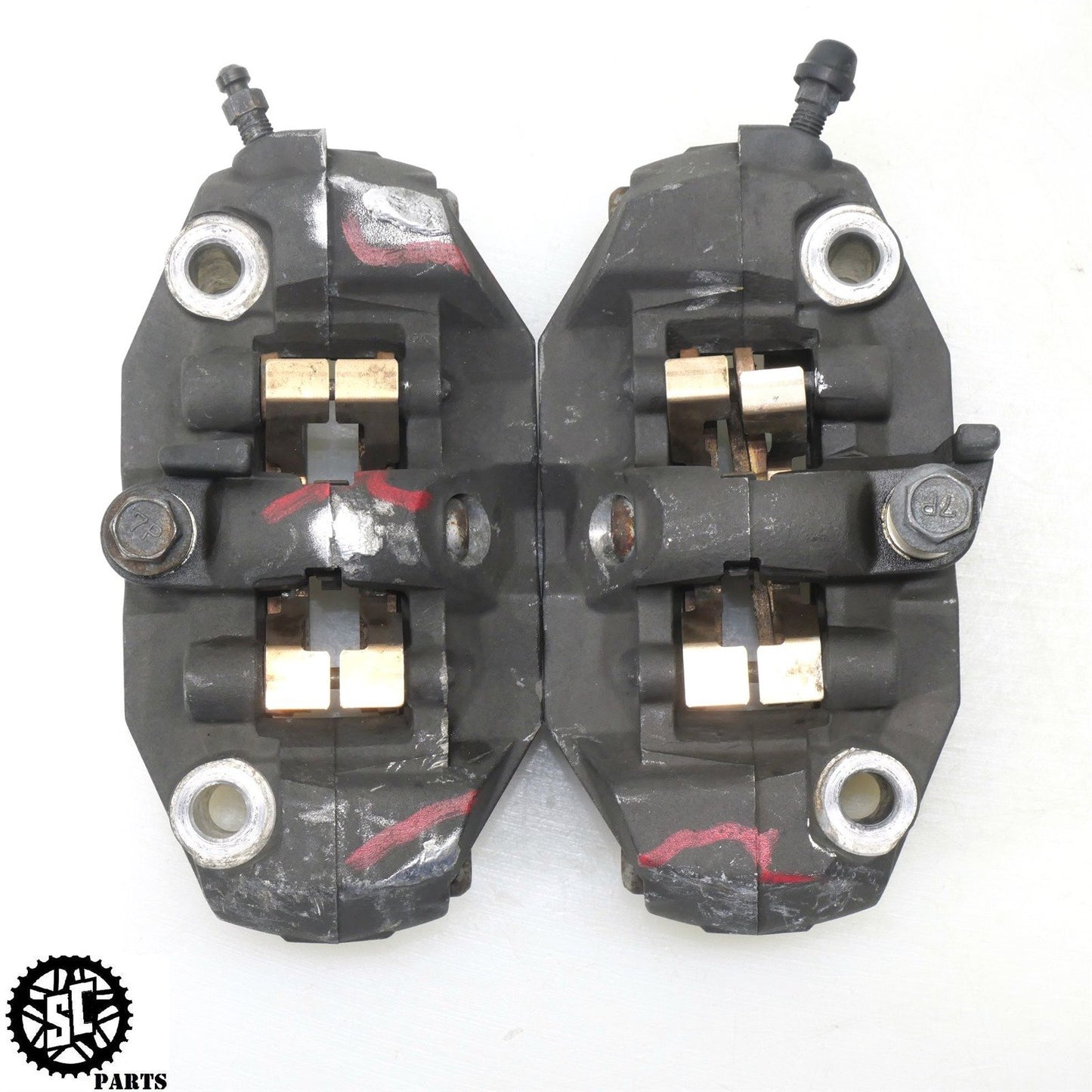 06 07 SUZUKI GSXR 750 FRONT BRAKE CALIPERS S64