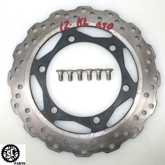 2012 KAWASAKI KLR 650 KL REAR BRAKE ROTOR DISC 41080-0100-11H K50