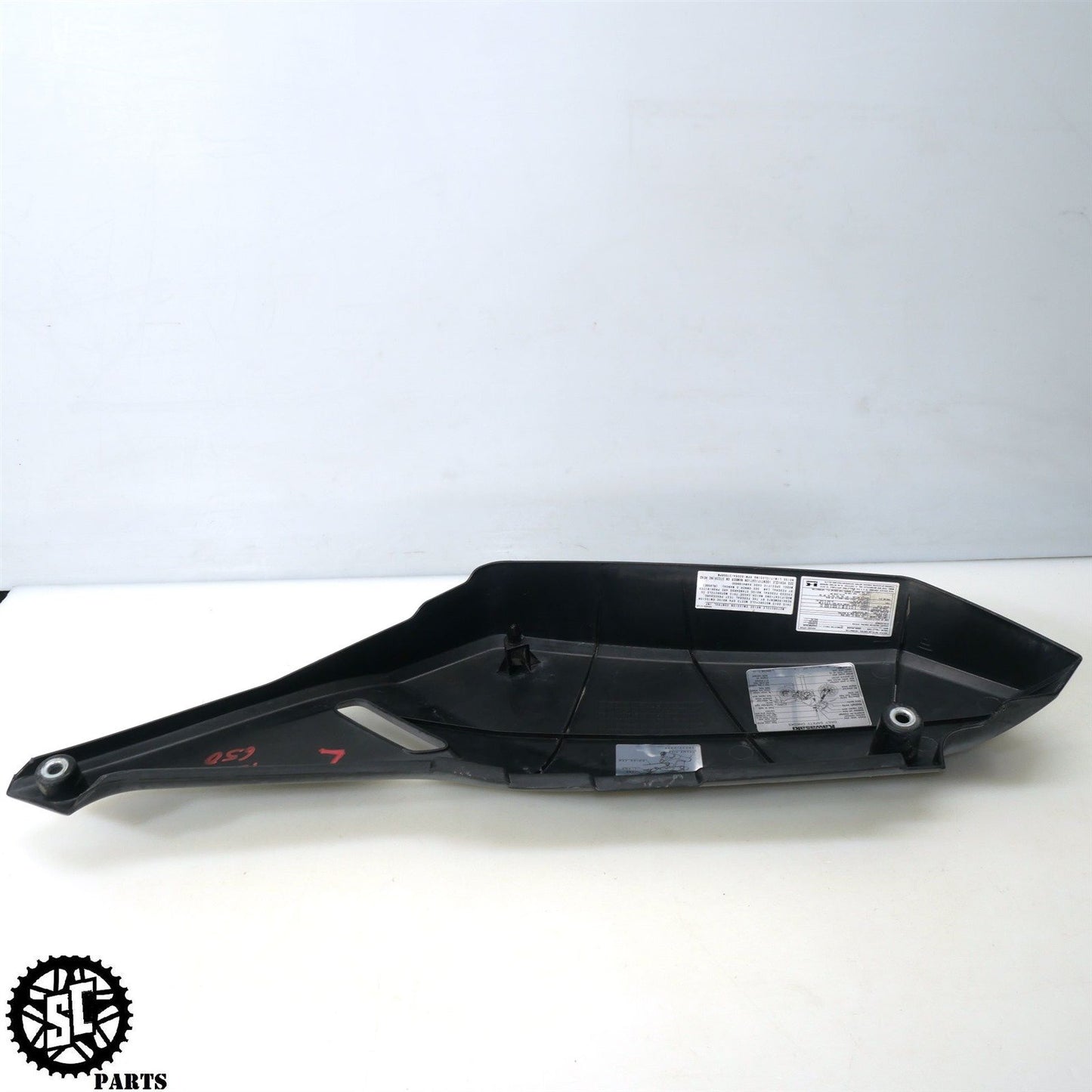 2012 KAWASAKI KLR 650 KL LEFT SEAT FAIRING COVER 36001-0098-6C K50