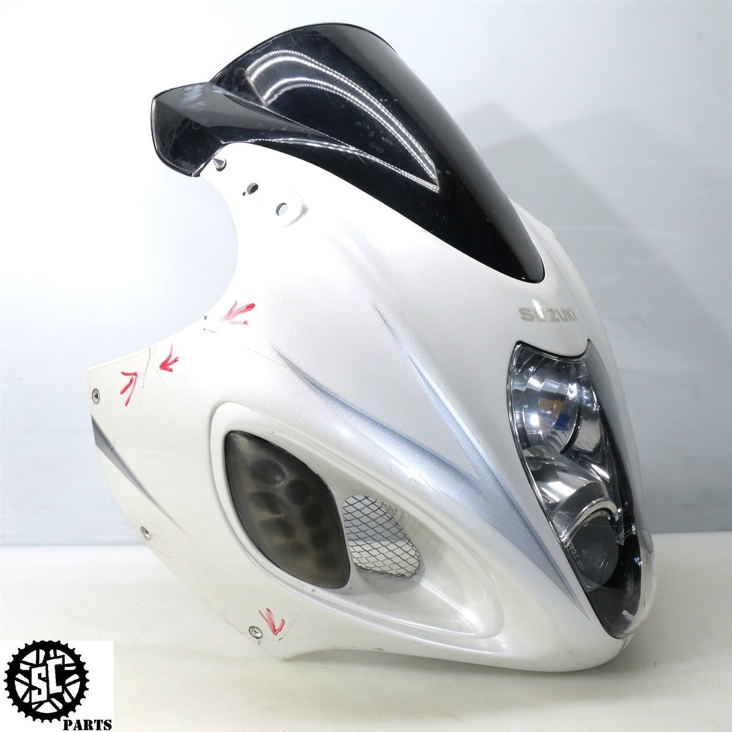 2001-2007 SUZUKI HAYABUSA FRONT HEADLIGHT UPPER FAIRING S28