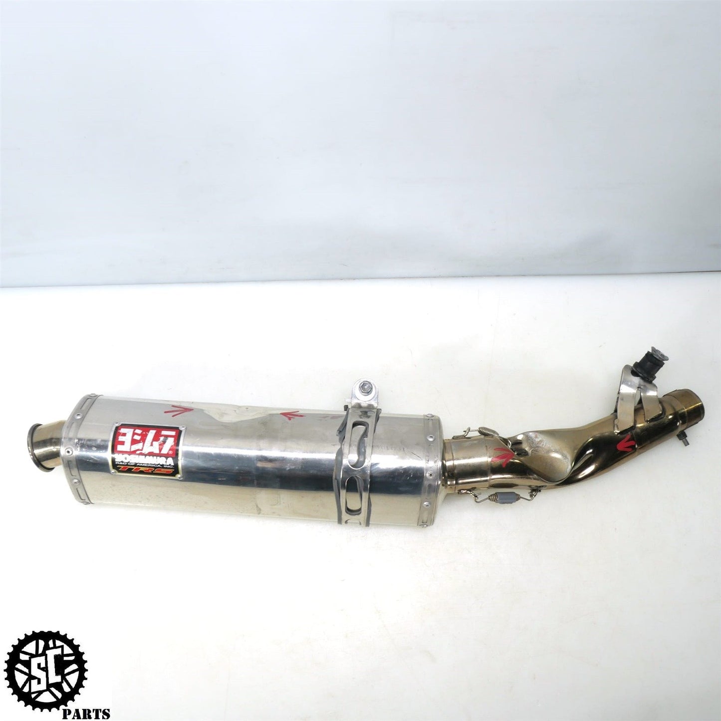 2005 2006 SUZUKI GSXR 1000 YOSHIMURA SLIP ON EXHAUST MID PIPE MUFFLER S22