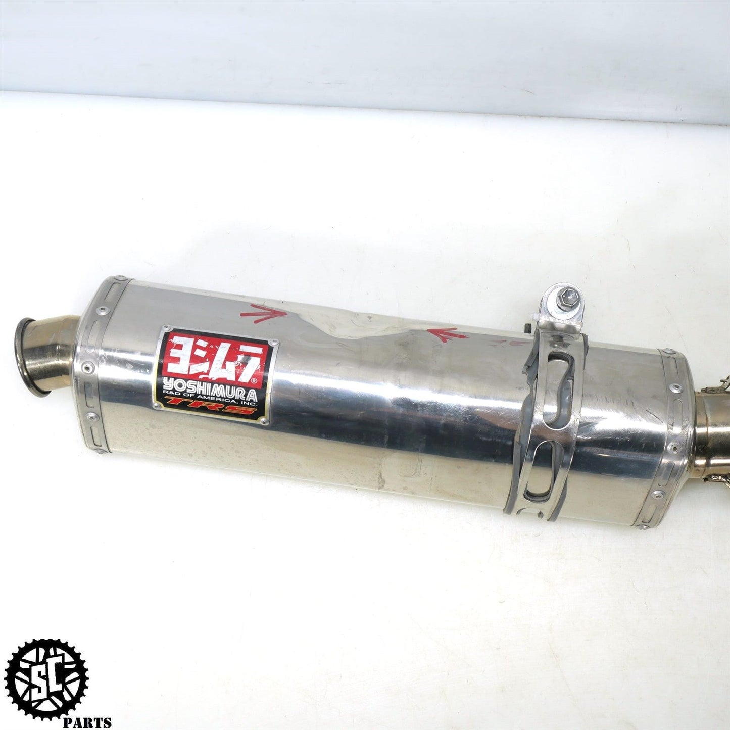 2005 2006 SUZUKI GSXR 1000 YOSHIMURA SLIP ON EXHAUST MID PIPE MUFFLER S22