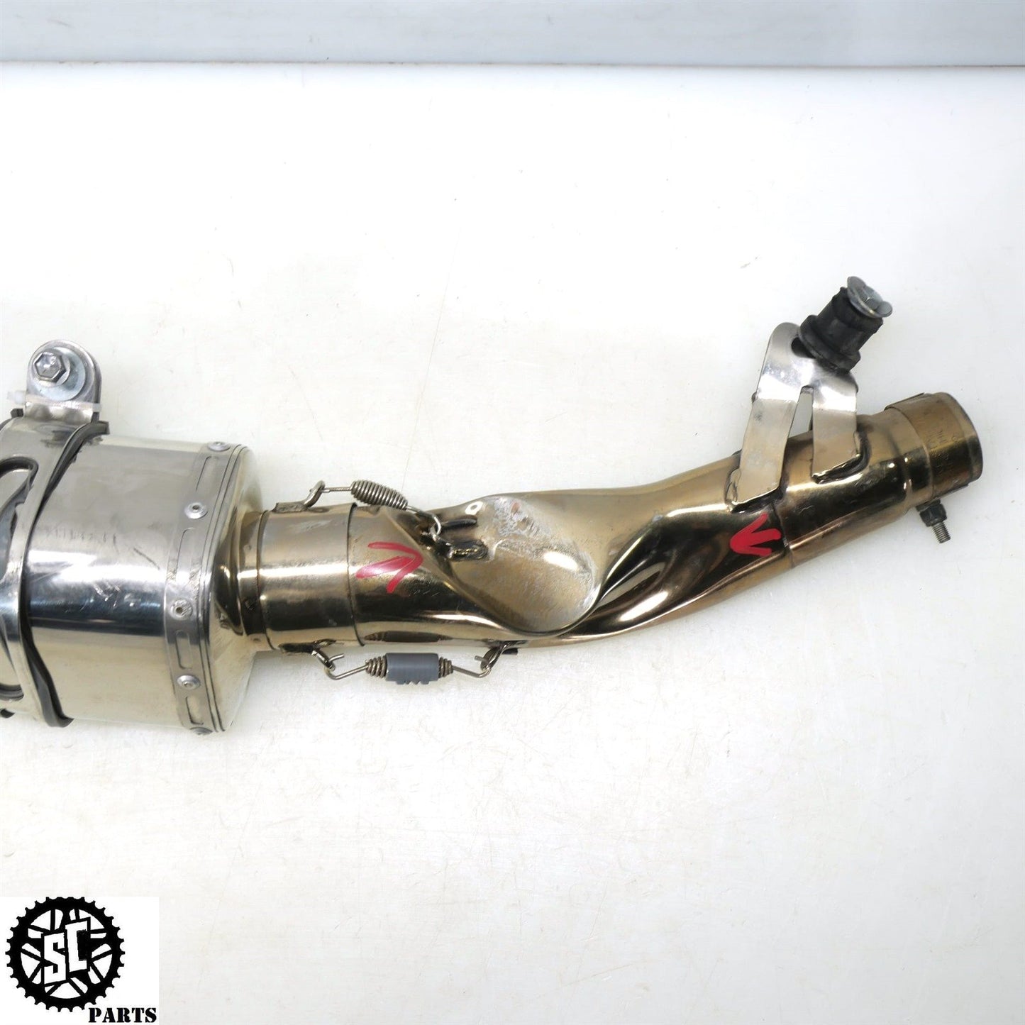 2005 2006 SUZUKI GSXR 1000 YOSHIMURA SLIP ON EXHAUST MID PIPE MUFFLER S22