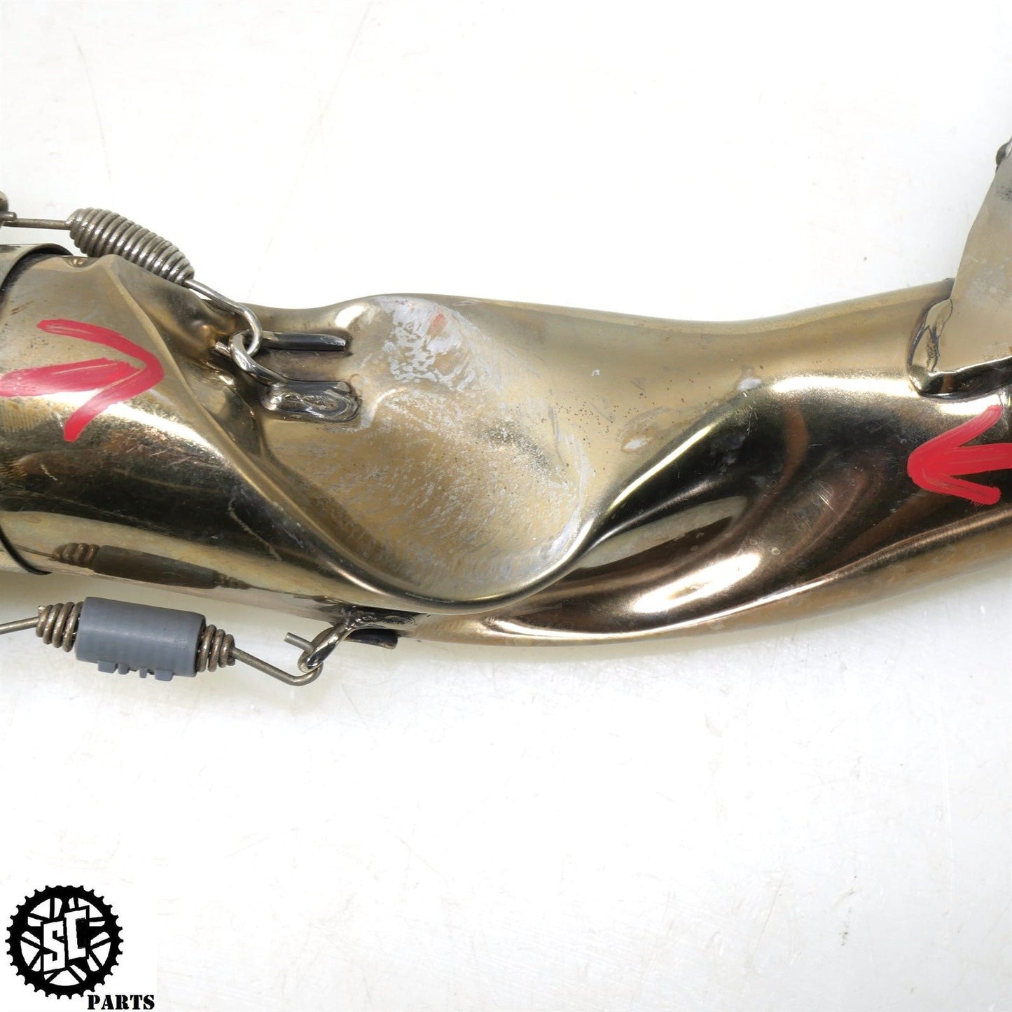 2005 2006 SUZUKI GSXR 1000 YOSHIMURA SLIP ON EXHAUST MID PIPE MUFFLER S22