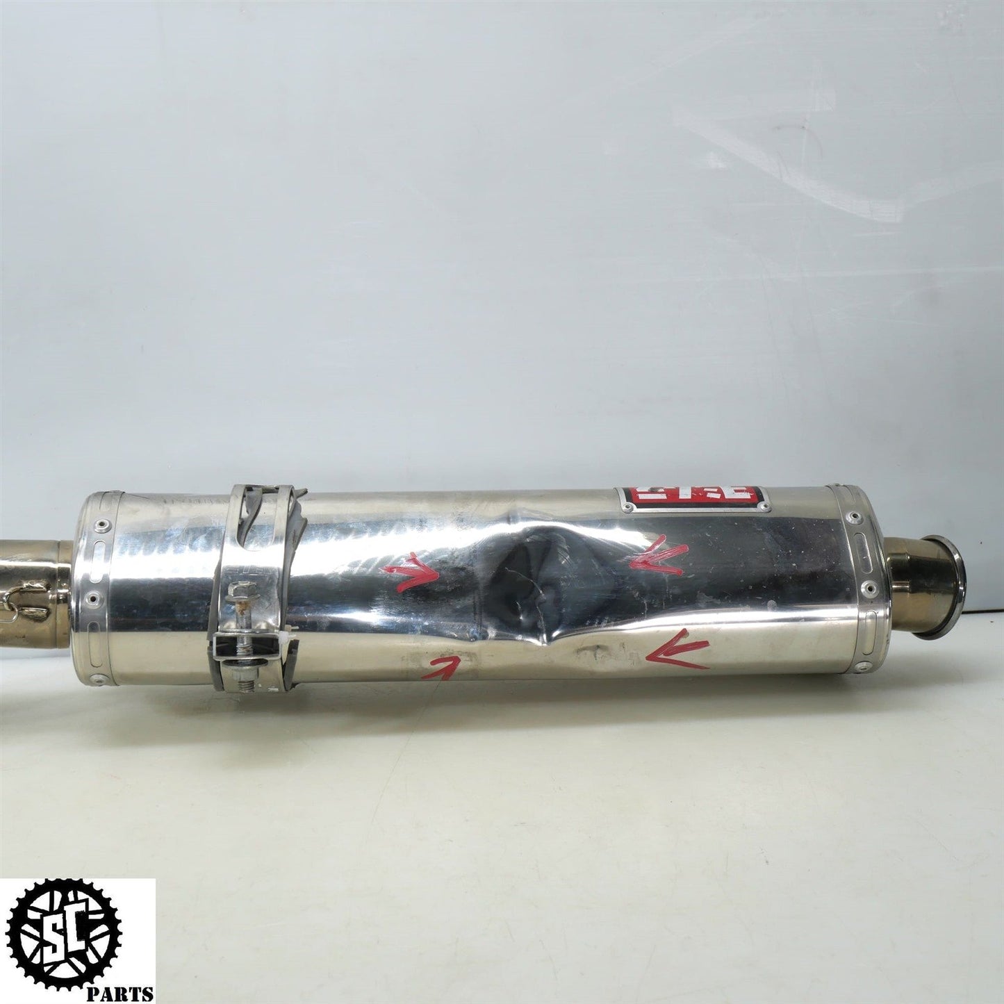 2005 2006 SUZUKI GSXR 1000 YOSHIMURA SLIP ON EXHAUST MID PIPE MUFFLER S22