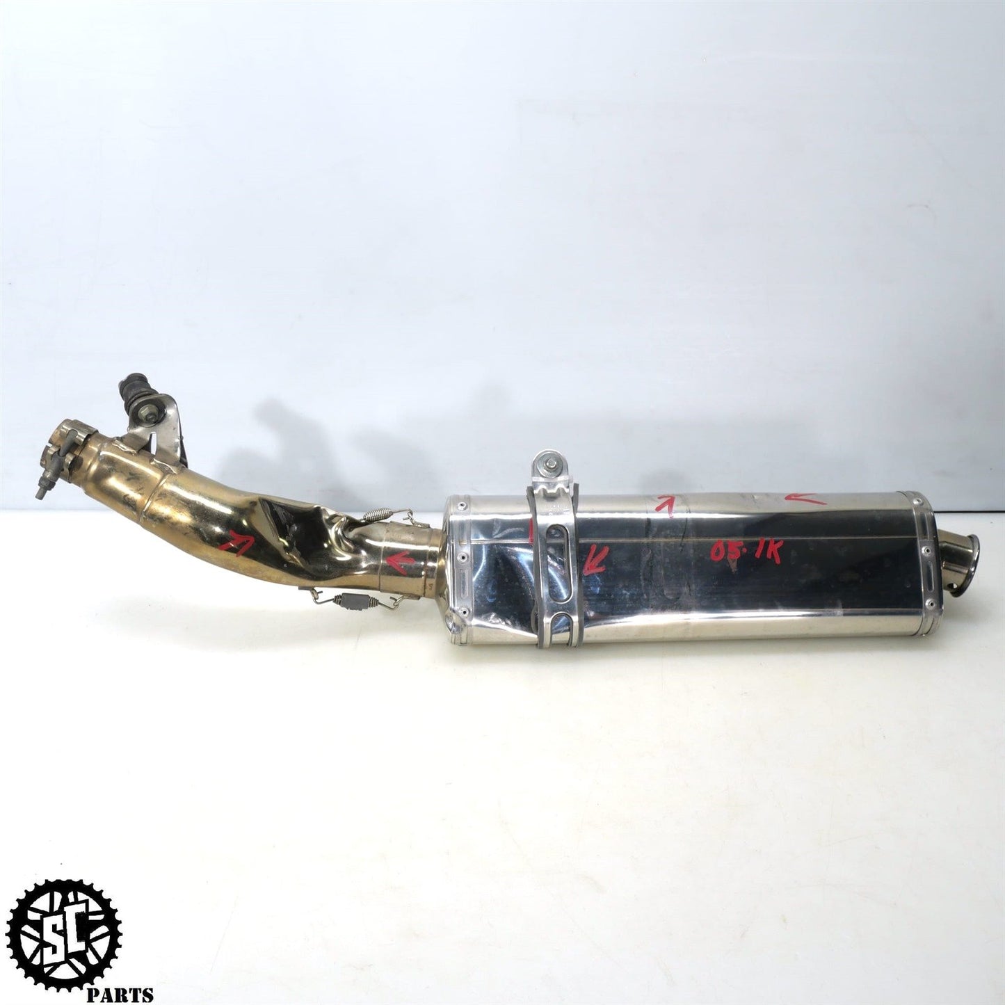 2005 2006 SUZUKI GSXR 1000 YOSHIMURA SLIP ON EXHAUST MID PIPE MUFFLER S22