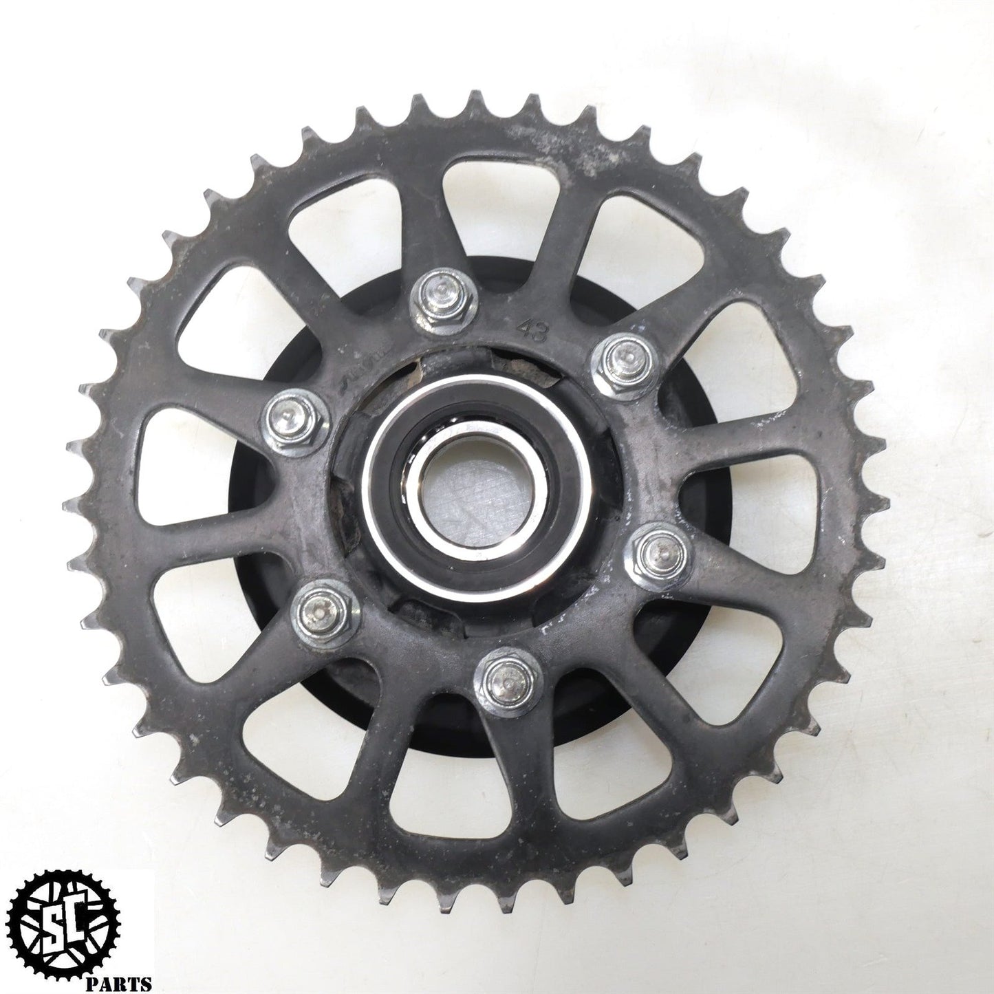 2007 2008 KAWASAKI NINJA ZX6R REAR WHEEL HUB SPROCKET 43T K22