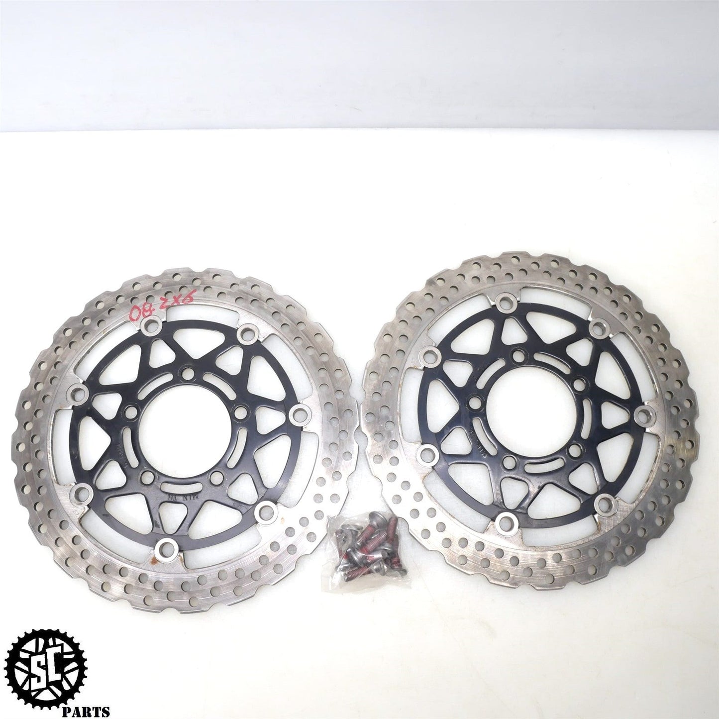 2007 2008 KAWASAKI NINJA ZX6R FRONT BRAKE ROTORS K22