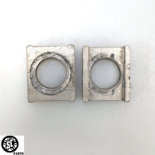2006-2010 APRILIA TUONO RSV 1000 SWINGARM REAR AXLE CHAIN ADJUSTER BLOCKS AP03