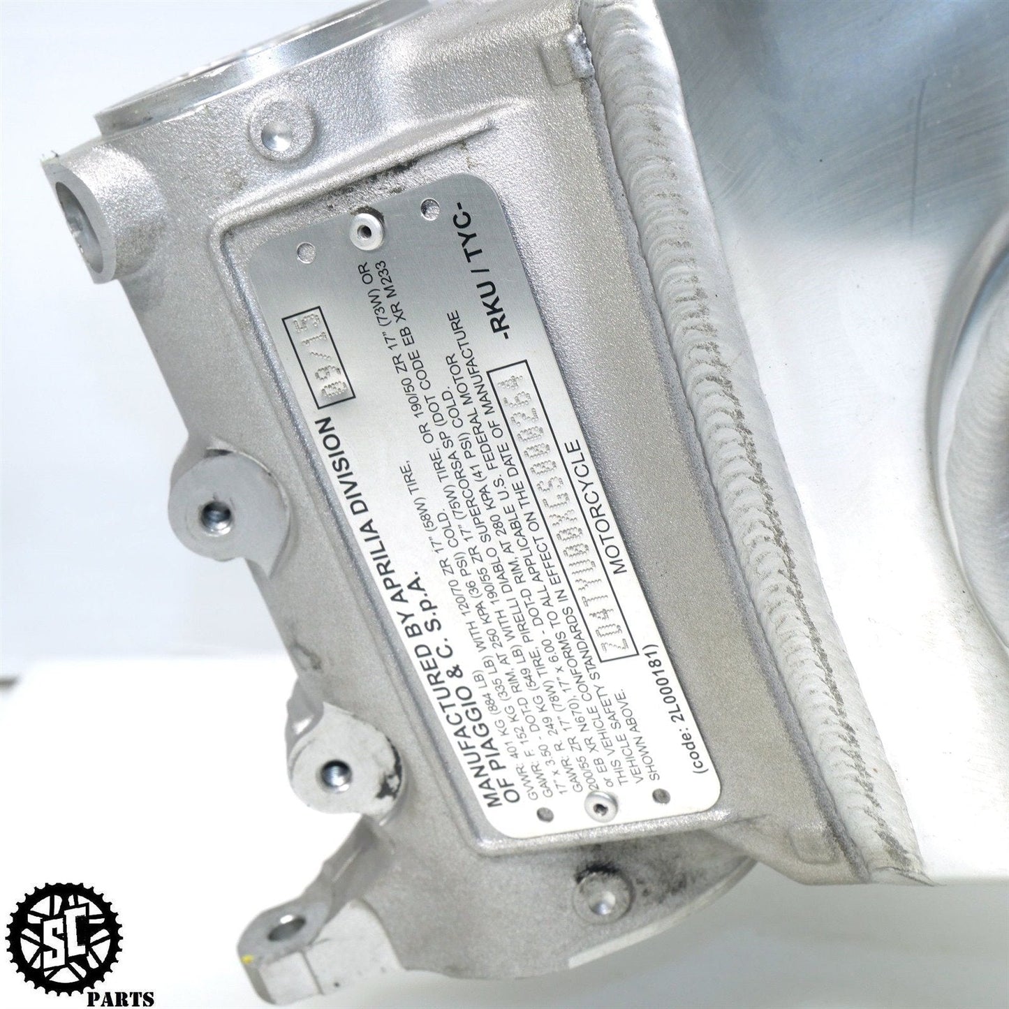 2011-2016 APRILIA TUONO V4R RSV4 MAIN FRAME CHASSIS *S* A06