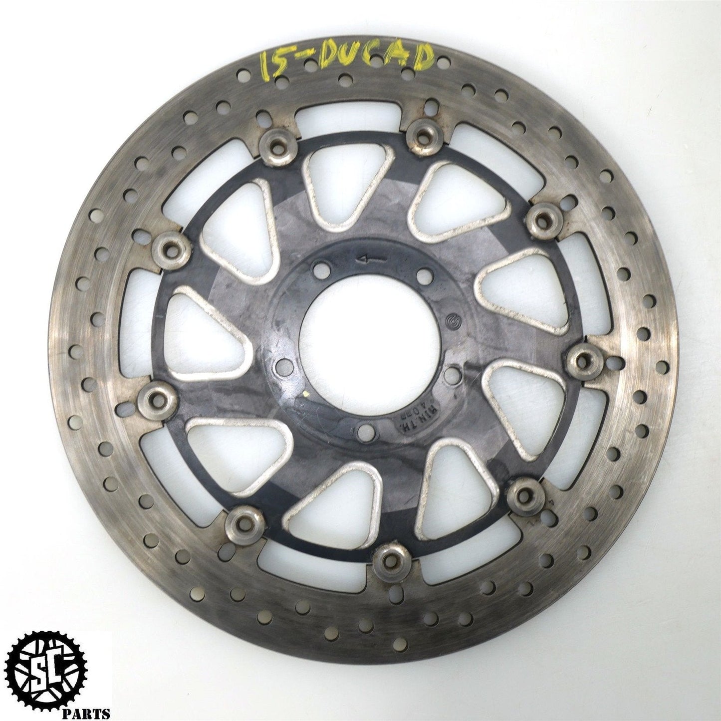 2015 DUCATI DIAVEL CARBON FRONT BRAKE ROTOR BREMBO D32