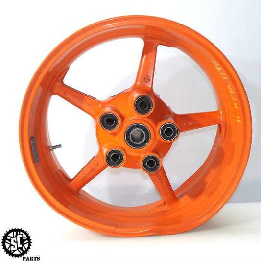 2011 KTM RC8 1190 REAR WHEEL RIM SB BENT KT02