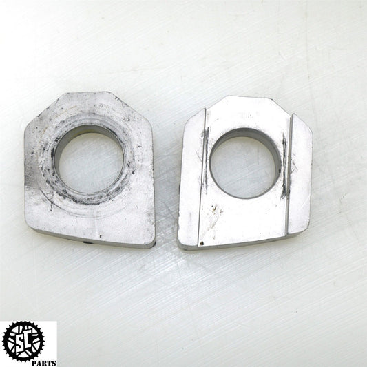 2006-2008 TRIUMPH DAYTONA 675 REAR SWINGARM CHAIN ADJUSTER AXLE BLOCK T34