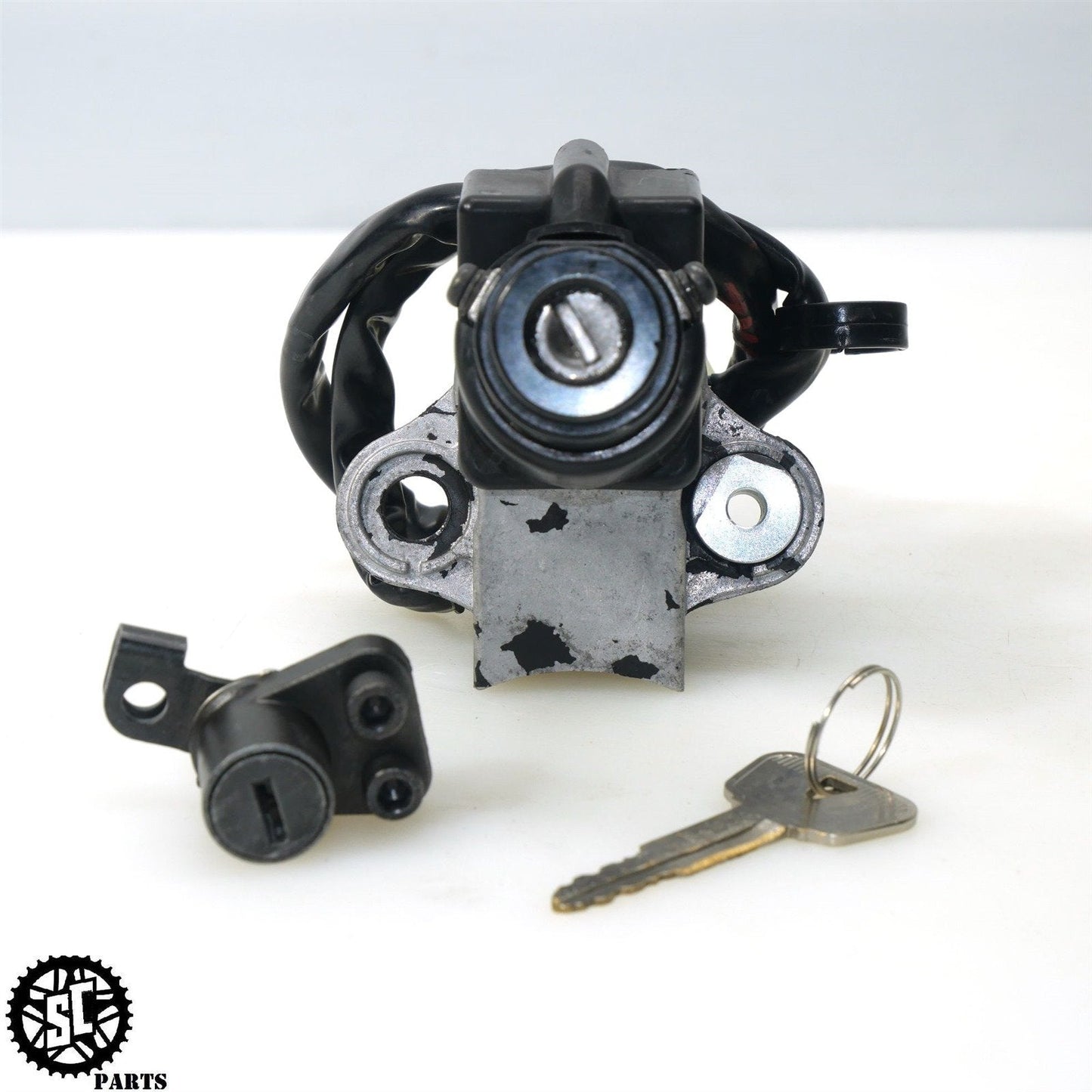 2007 2008 KAWASAKI NINJA ZX6R IGNITION SWITCH LOCK SET SEAT KEY K21